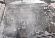 В Кирово-Чепецке на ходу загорелся «Фольксваген Пассат» 