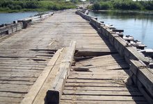 Ремонт понтонного моста через Чепцу. В 2013 году 34 миллиона рублей