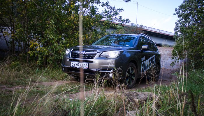 Subaru Forester прошел боевое крещение на бездорожье у нового моста