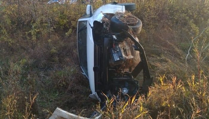 В Малмыжском районе Volkswagen оказался в кювете: водитель погиб
