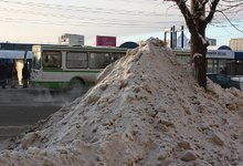 Понадобилась неделя, чтобы очистить город от снега...