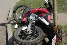 На улице Щорса инкассаторы сбили мотоциклиста