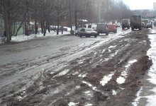 Дороги в Кирове: снег растаял вместе с асфальтом