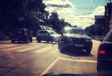 У «Октября» произошла авария с участием «БМВ Х5»