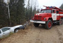 В Лузском районе «Рено Логан» улетел в кювет