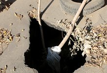 Асфальт провалился. Улицу Блюхера вновь придется ремонтировать