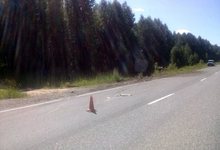 На трассе Киров-Пермь тягач раздавил УАЗ