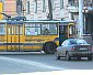Утром троллейбусы перекрыли движение по улице Комсомольской 
