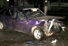 ДТП: Вечерняя авария с тремя автомобилями