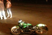 У «Росинки» мотоциклистка врезалась в «Тойоту»