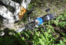 В Яранском районе водитель мопеда врезался в дерево и погиб