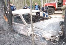 ВАЗ врезался в дерево и вспыхнул в Котельничском районе