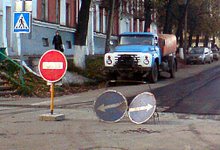 Дорога в районе Александровского сада не соответствует ГОСТу