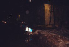 В Котельниче самарская фура снесла дорожный знак