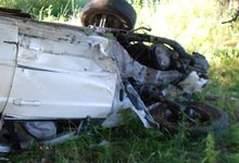 ДТП. На дороге Киров-Зуевка погибла пассажирка опрокинувшейся «четверки»