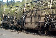 В Кировской области сгорел большегруз с велосипедами [видео]