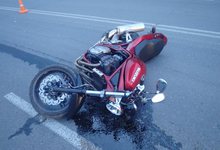 Пешеход спровоцировал ДТП с мотоциклистом