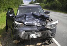 На трассе «Вятка» водитель на Kia вытолкнул с дороги Lada с пассажирами