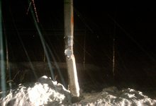 В Катково водитель «Мицубиси» врезался в столб