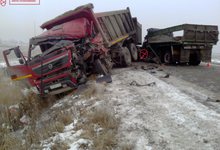 Авария в Уржумском районе: «Камаз» спускался с горки
