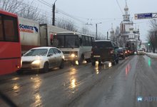 Небольшая авария блокировала Луганскую