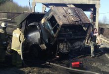 В Лузе на ходу загорелся «Камаз»