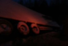 На трассе «Вятка» фура вылетела в кювет