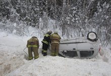 ДТП в Орловском районе: «Шевроле» улетела в кювет