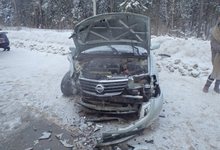 Выехала в лоб - авария на объездной Нововятска