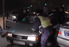 Погоня за лихачом: появилось видео, как полиция «ловила» угонщика «Ауди»