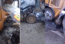 При столкновении «Нивы» и автобуса пострадал ребенок