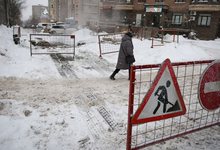 В центре Кирова перекрыли движение автотранспорта из-за ремонта теплосетей