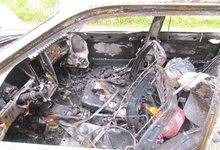 Житель Уржума угнал автомобиль и сжег на пустыре