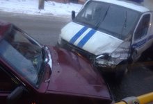 На Пугачева - Щорса произошло масштабное ДТП с участием полицейской машины