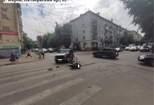 В центре Кирова в ДТП пострадал мотоциклист