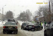 В Нововятске столкнулись «Калина» и «Шкода»