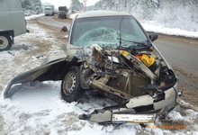 На Проезжей «Лада Калина» столкнулась с «УАЗиком»