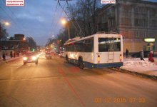 На Карла Маркса водитель «Гранты» сбил водителя троллейбуса