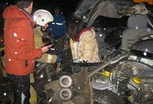 На трассе «Вятка» грузовик столкнулся с «легковушкой»