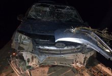 В Слободском районе водитель на «Гранте» вылетел в кювет