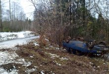 У Северной больницы обнаружен перевернутый ИЖ