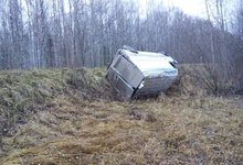 На трассе Яранск-Кикнур водитель не смог побороть сон и оказался в кювете