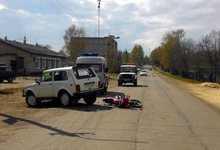 В Кировской области водитель «Нивы» сбил мотоциклиста