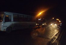 В Нововятске столкнулись два автобуса: 4 пассажира получили травмы
