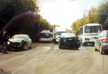 На улице Щорса столкнулись «Шевроле Круз» и «Опель Астра»