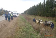 На трассе Киров — Стрижи «ЗАЗ» вылетел в кювет