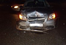 На Воровского «Лада Калина» столкнулась с «Шевроле»