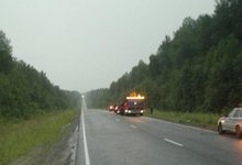 На трассе Киров-Пермь разбились мотоциклист и пассажир