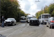 ДТП на Щорса: «Шевроле» выехал на «встречку»