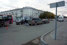 Авария на Воровского: «Тундра» врезалась в Kia Rio